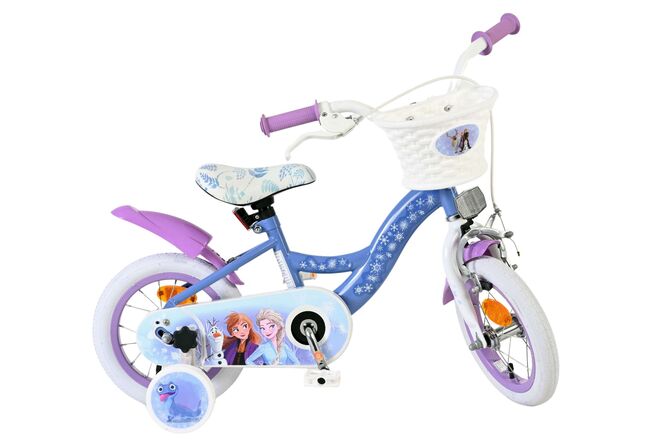 Disney Frost 2 Børnecykel - Piger - 12 tommer - Blå/Lilla
