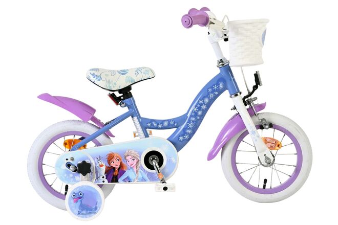 Disney Frost 2 Børnecykel - Piger - 12 tommer - Blå/Lilla