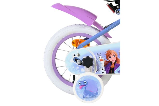 Disney Frost 2 Børnecykel - Piger - 12 tommer - Blå/Lilla