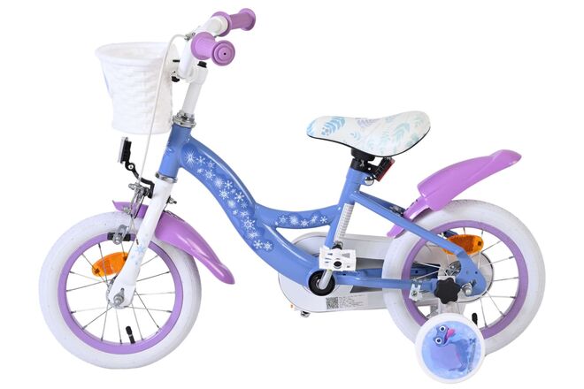 Disney Frost 2 Børnecykel - Piger - 12 tommer - Blå/Lilla