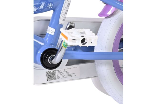 Disney Frost 2 Børnecykel - Piger - 12 tommer - Blå/Lilla