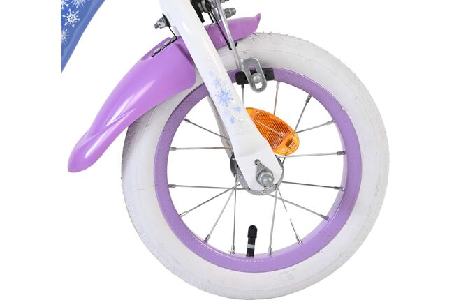 Disney Frost 2 Børnecykel - Pigecykel - 12 tommer - Blå/Lilla - To håndbremser