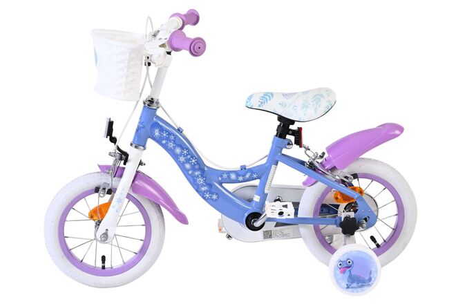 Disney Frost 2 Børnecykel - Pigecykel - 12 tommer - Blå/Lilla - To håndbremser
