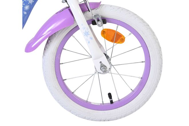 Disney Frozen 2 Kinderfiets - Meisjes - 14 inch - Blauw/Paars - Twee handremmen