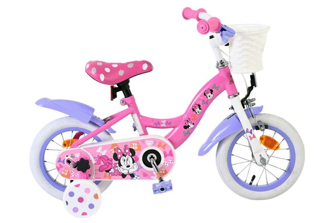 Minnie er den sødeste nogensinde! Børnecykel - Pigecykel - 12 tommer - Lyserød