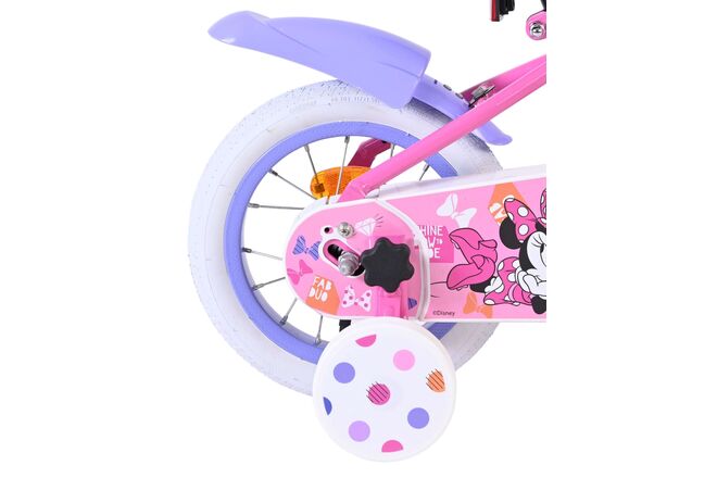 Minnie er den sødeste nogensinde! Børnecykel - Pigecykel - 12 tommer - Lyserød