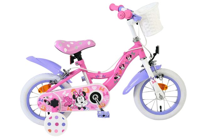 Disney Minnie - den sødeste nogensinde! Børnecykel - Pigecykel - 12 tommer - Lyserød - To håndbremser