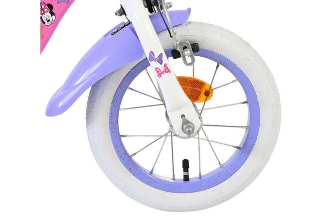 Disney Minnie - den sødeste nogensinde! Børnecykel - Pigecykel - 12 tommer - Lyserød - To håndbremser