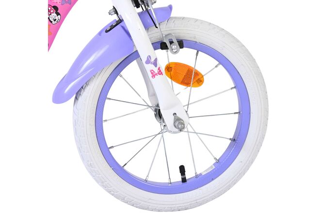 Disney Minnie Kinderfiets - Meisjes - 14 inch - Roze - Twee handremmen