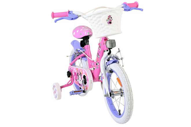 Disney Minnie Kinderfiets - Meisjes - 14 inch - Roze - Twee handremmen