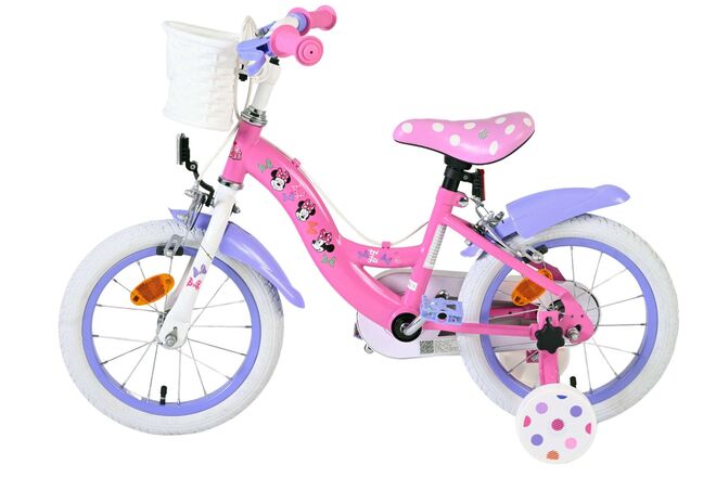 Disney Minnie Kinderfiets - Meisjes - 14 inch - Roze - Twee handremmen