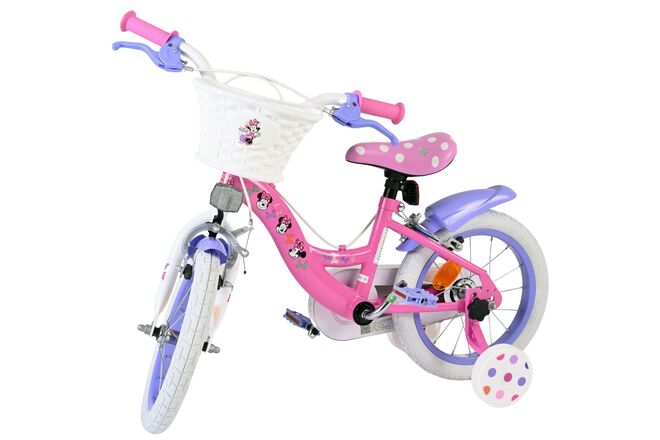 Disney Minnie Kinderfiets - Meisjes - 14 inch - Roze - Twee handremmen