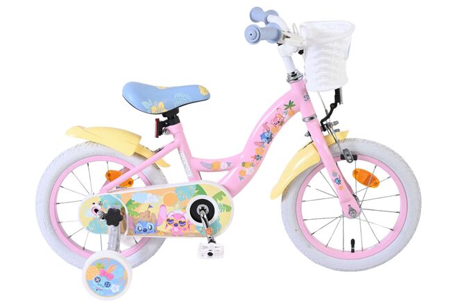 Disney Stitch Børnecykel - Pigecykel - 14 tommer - Lyserød
