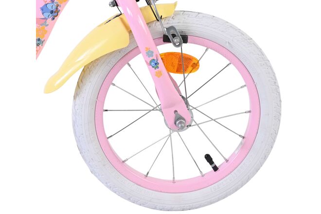 Disney Stitch Børnecykel - Pigecykel - 14 tommer - Lyserød - To håndbremser