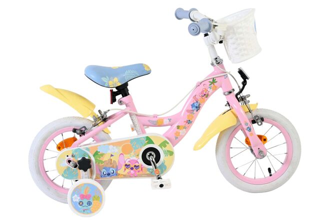 Disney Stitch Børnecykel - Pigecykel - 12 tommer - To håndbremser - Pink