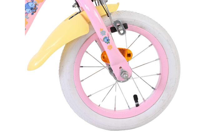 Disney Stitch Børnecykel - Pigecykel - 12 tommer - To håndbremser - Pink
