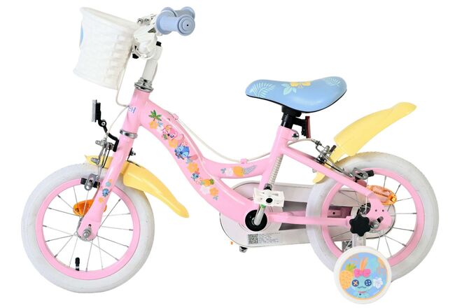 Disney Stitch Børnecykel - Pigecykel - 12 tommer - To håndbremser - Pink