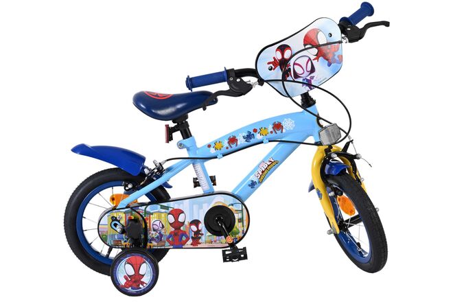 Spidey Børnecykel - Drenge - 12 tommer - Blå - To håndbremser