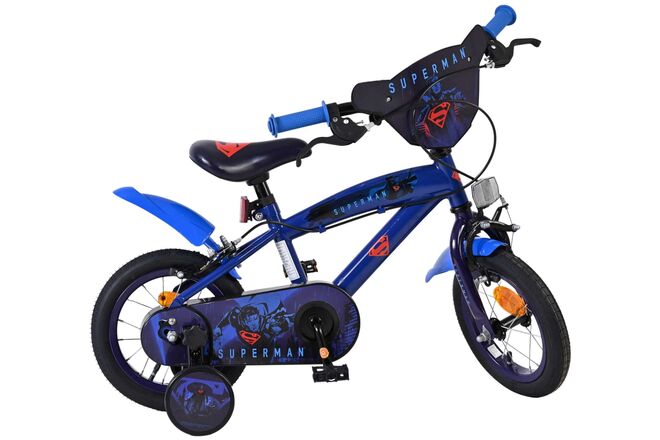 Superman Kinderfiets - Jongens - 12 inch - Blauw - Twee handremmen Superman Kinderfiets - Jongens - 12 inch - Blauw - Twee handremmen