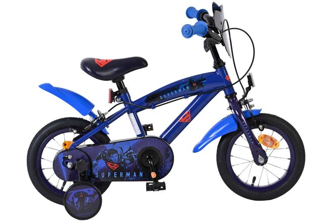 Superman Kinderfiets - Jongens - 12 inch - Blauw - Twee handremmen Superman Kinderfiets - Jongens - 12 inch - Blauw - Twee handremmen