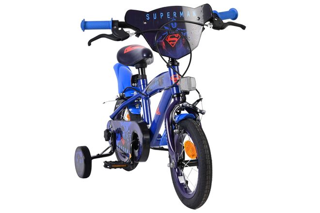 Superman Kinderfiets - Jongens - 12 inch - Blauw - Twee handremmen Superman Kinderfiets - Jongens - 12 inch - Blauw - Twee handremmen