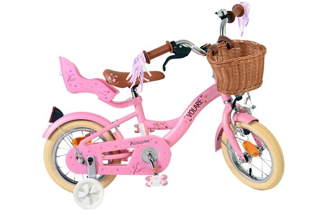Volare Blossom Børnecykel - Piger - 12 tommer - Lyserød