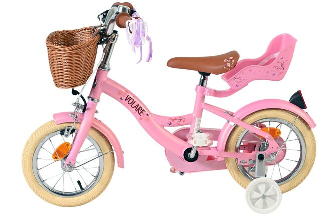 Volare Blossom Børnecykel - Piger - 12 tommer - Lyserød