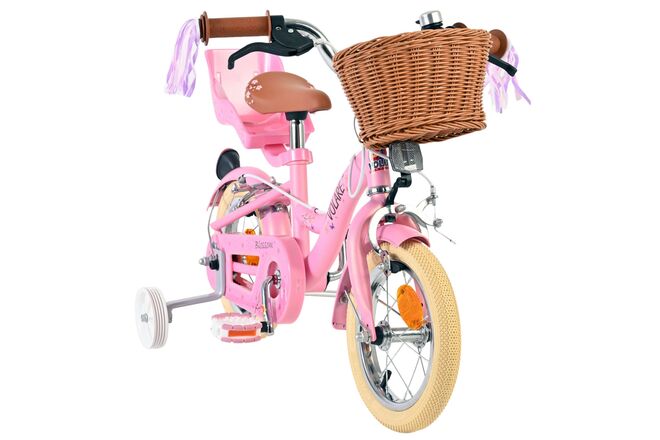 Volare Blossom Børnecykel - Piger - 12 tommer - Lyserød - To håndbremser