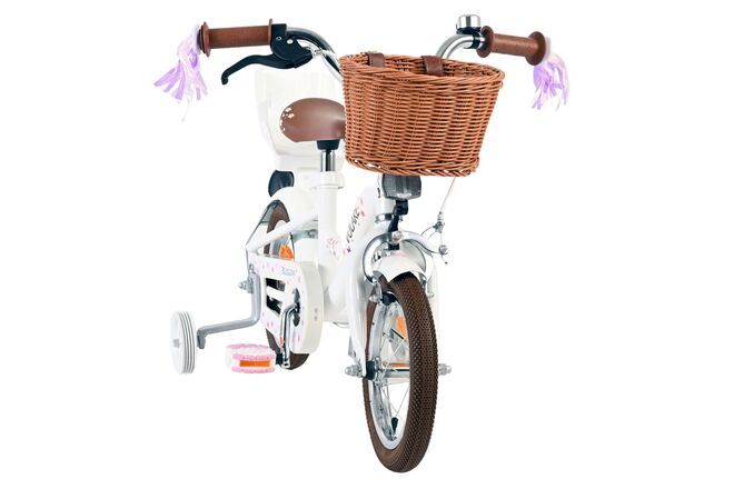 Volare Blossom Børnecykel - Piger - 12 tommer - Hvid