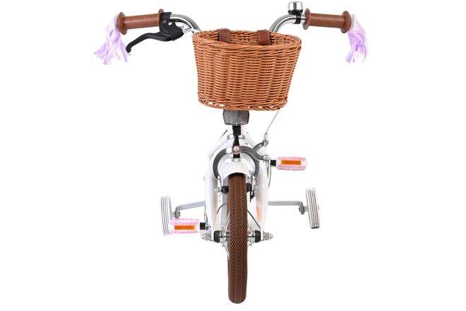 Volare Blossom Børnecykel - Piger - 12 tommer - Hvid