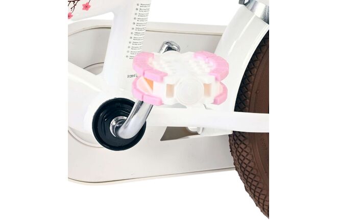 Volare Blossom Børnecykel - Piger - 12 tommer - Hvid