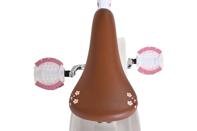 Volare Blossom Børnecykel - Pigecykel - 12 tommer - Hvid - To håndbremser