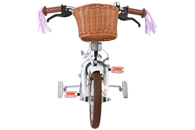 Volare Blossom Børnecykel - Pigecykel - 12 tommer - Hvid - To håndbremser