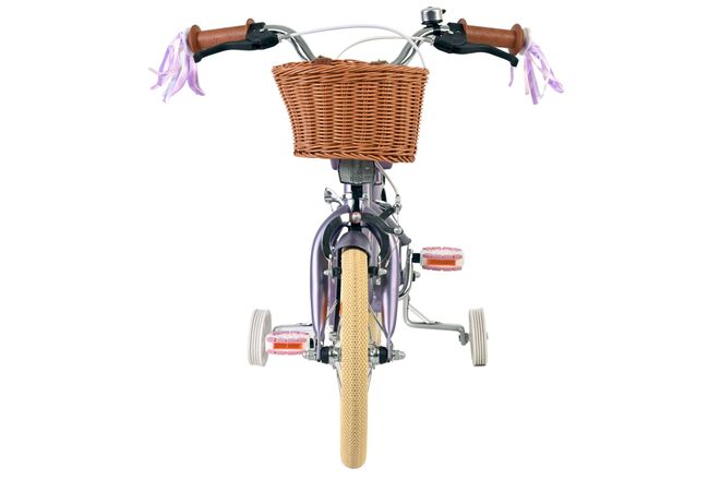 Volare Blossom Børnecykel - Pigecykel - 14 tommer - Lilla - To håndbremser