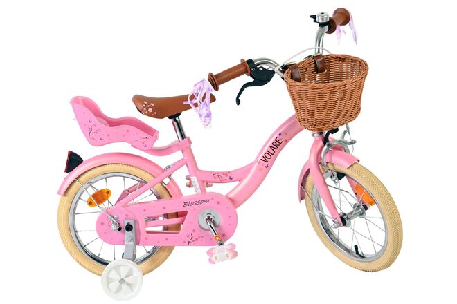 Volare Blossom Børnecykel - Piger - 14 tommer - Lyserød