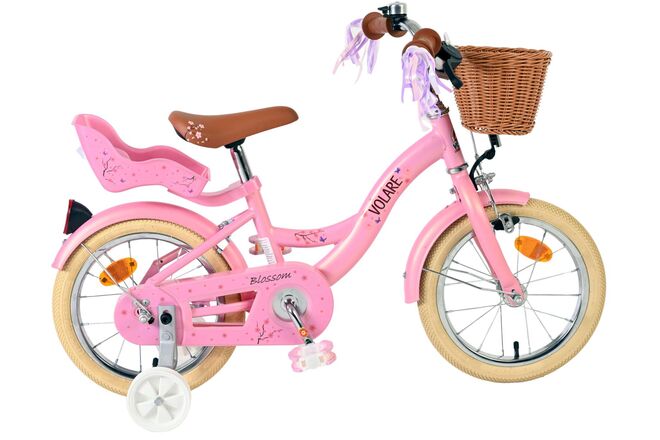 Volare Blossom Børnecykel - Piger - 14 tommer - Lyserød