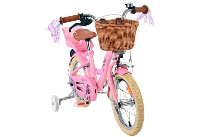 Volare Blossom Børnecykel - Piger - 14 tommer - Lyserød