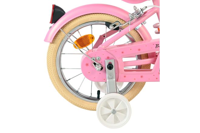 Volare Blossom Børnecykel - Pigecykel - 14 tommer - Pink - To håndbremser