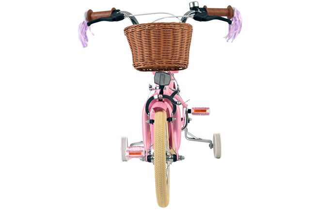 Volare Blossom Børnecykel - Pigecykel - 14 tommer - Pink - To håndbremser