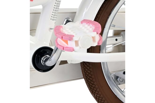 Volare Blossom Børnecykel - Pigecykel - 14 tommer - Hvid - To håndbremser