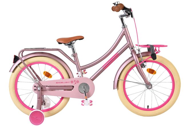 Volare Excellent Børnecykel - Piger - 18 tommer - Mat Pink