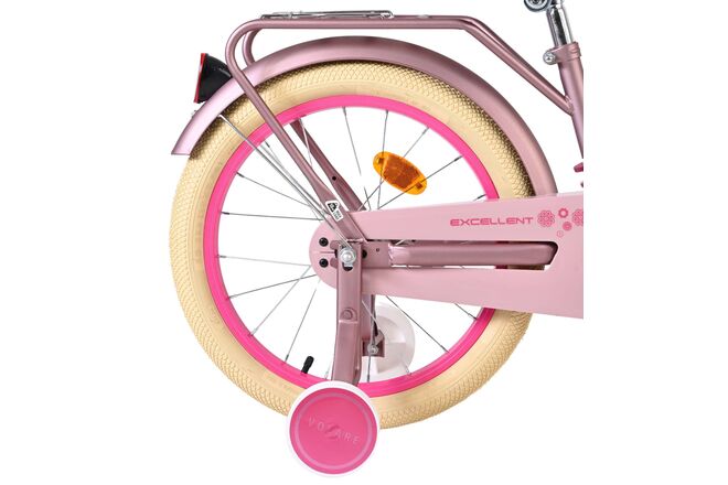 Volare Excellent Børnecykel - Piger - 18 tommer - Mat Pink