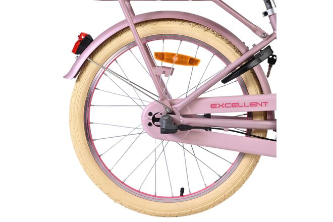 Volare Excellent Børnecykel - Pigecykel - 20 tommer - Mat Pink - 3 gear