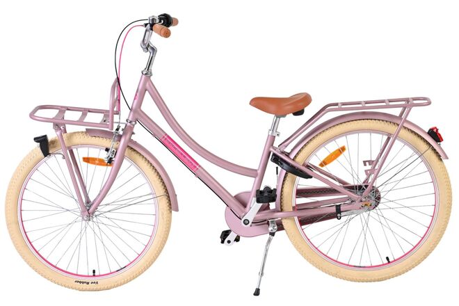 Volare Excellent Børnecykel - Piger - 24 tommer - Matlyserød - 3 gear