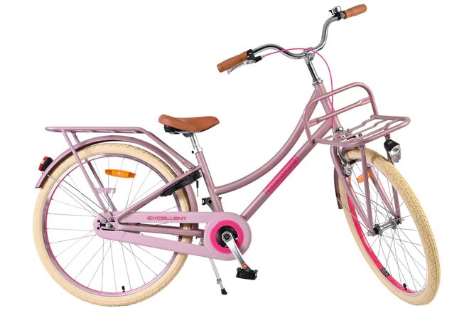 Volare Excellent Børnecykel - Piger - 24 tommer - Mat Pink