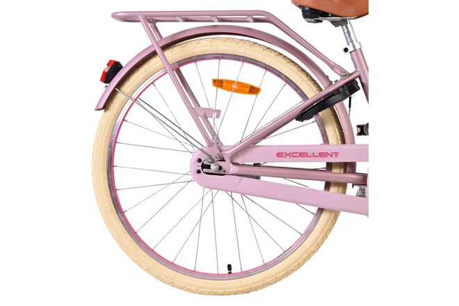 Volare Excellent Børnecykel - Piger - 24 tommer - Mat Pink