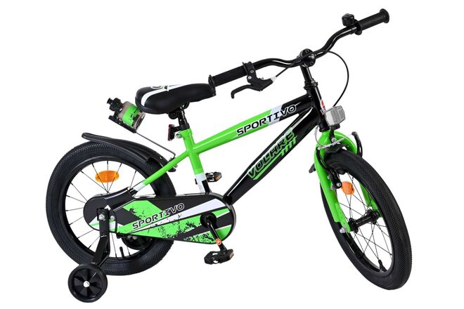 Volare Sportivo Børnecykel - Drenge - 16 tommer - Grøn Sort