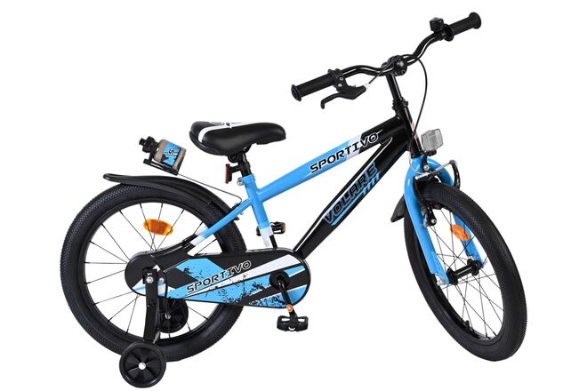 Volare Sportivo Børnecykel - Drenge - 18 tommer - Blå Sort