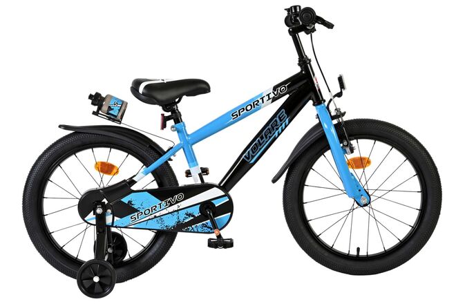Volare Sportivo Børnecykel - Drenge - 18 tommer - Blå Sort
