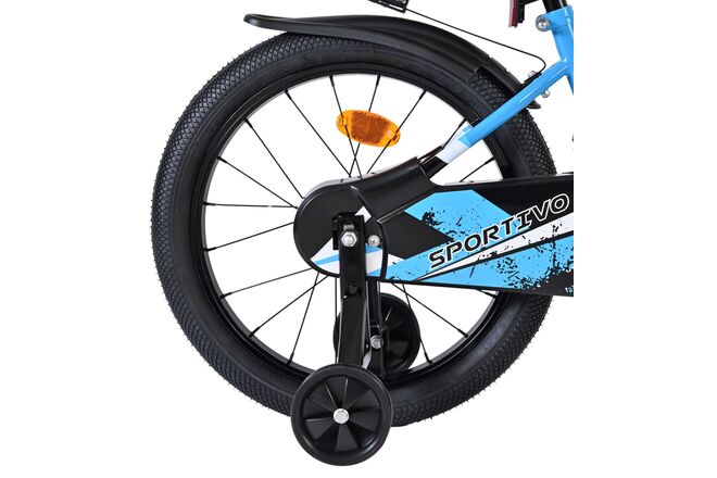 Volare Sportivo Børnecykel - Drenge - 18 tommer - Blå Sort